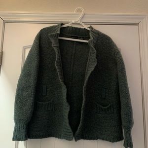 wool green sweater